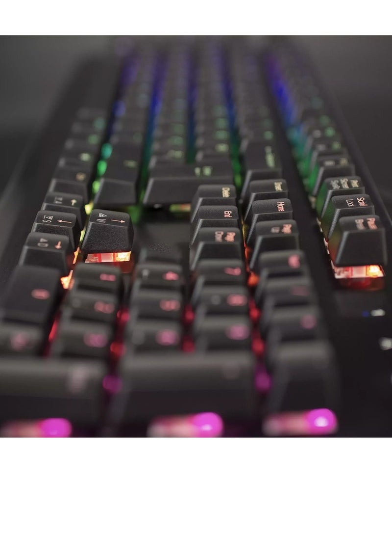 Avalon - Gaming Keyboard - RGB with 26 blue keys for smooth and responsive keystrokes, for PC gamers - Image 1