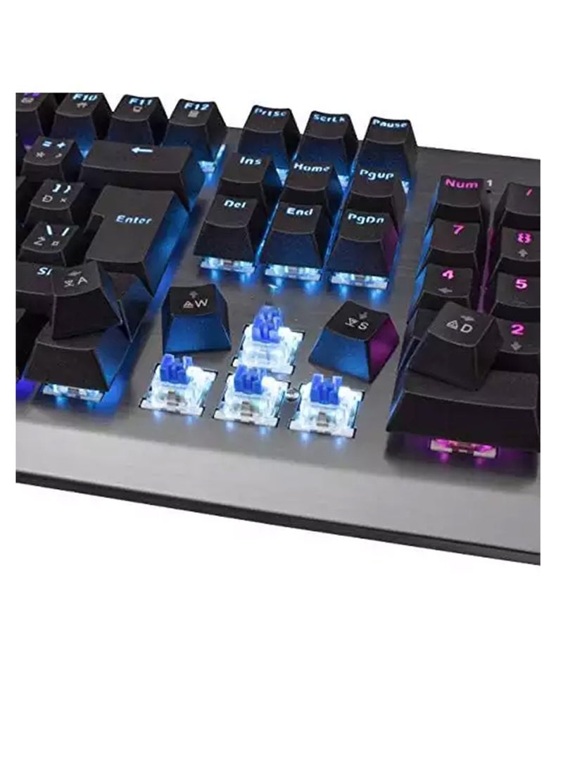 Avalon - Gaming Keyboard - RGB with 26 blue keys for smooth and responsive keystrokes, for PC gamers - Image 1