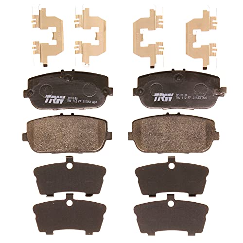TRW Pro TRH1180 Disc Brake Pad Set For Mazda MX5 Miata 20062020 Rear And Other Applications - Image 1