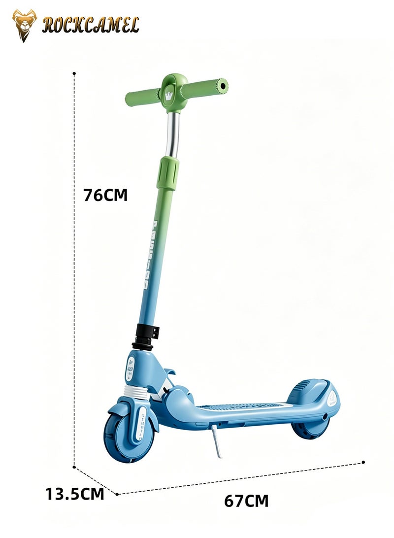 ROCKCAMEL 2-Wheel Kick Scooter, Gliding Scooter With Music And LED Light-Up Wheels, Outdoor Riding Toy For Kids Aged 4-16, Blue - Image 5