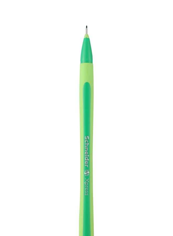 Luxor Schneider Fineliner Xpress | Fineliner | 0.8 mm Tip |Cap off 2-3 Days | Ink Colour Green |German Technology - Image 5