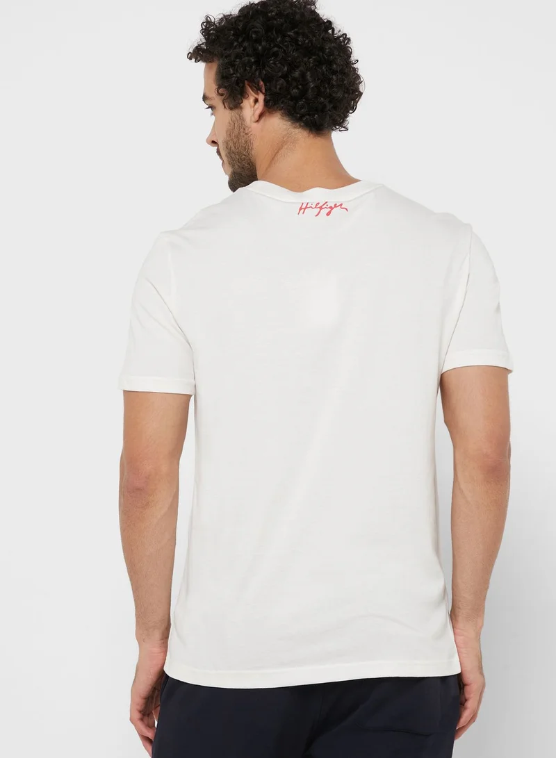 TOMMY HILFIGER Logo Crew Neck T-Shirt