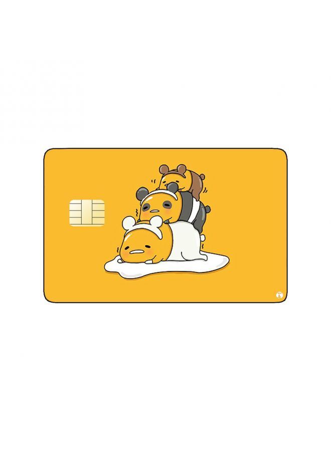 RKN PRINTED BANK CARD STICKER Animation We Bare Bears As Gudetama Anime Character - Image 2