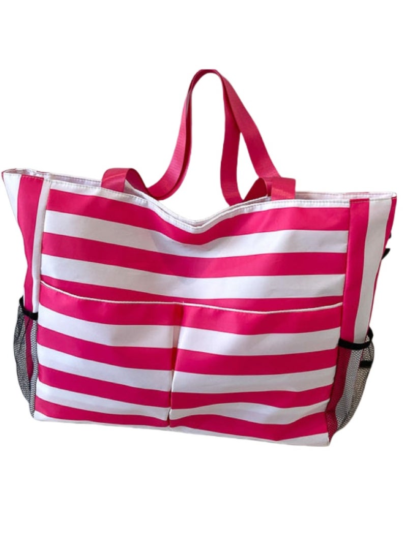 Beach Bag for Women, Waterproof Beach Tote Bag with Zipper, Bags for women, Tote Bags for Shopping  - Image 1