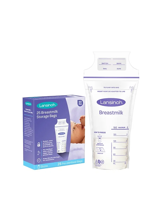 لانسينوه Pack Of 25 Breastmilk Storage Bags