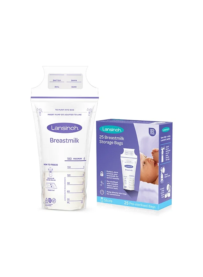 Lansinoh Pack Of 25 Breastmilk Storage Bags
