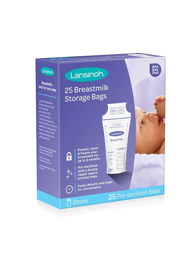 Lansinoh Pack Of 25 Breastmilk Storage Bags