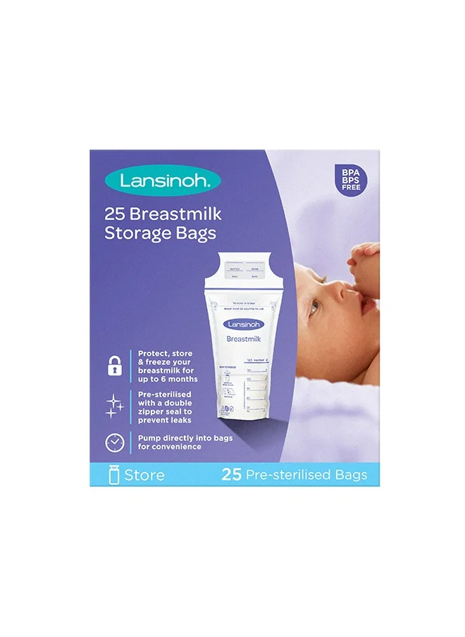 لانسينوه Pack Of 25 Breastmilk Storage Bags