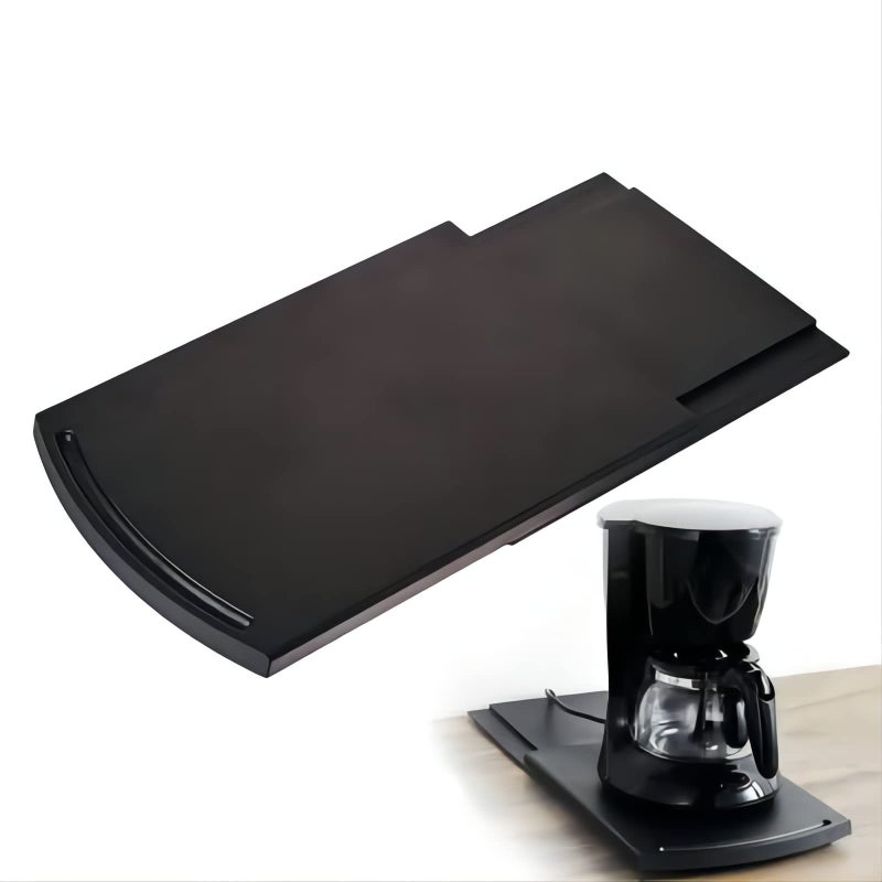 KLEVERISE KLEVERISE Appliance Slider  Kitchen Caddy Appliance Sliding Tray  Countertop Storage Accessory for Kitchen Appliance  ABS Coffee Maker Mixer Air Fryer Rolling Slider 