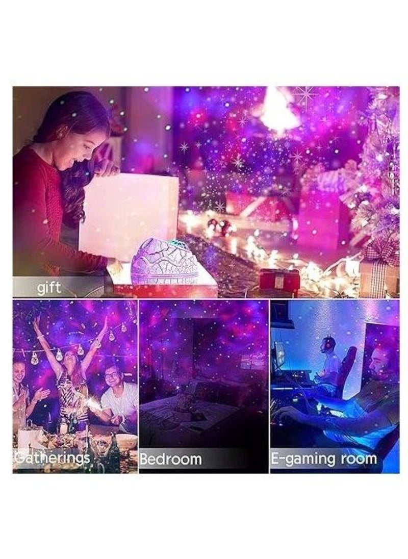 TIGER Dinosaur Egg Galaxy Star Projector with Wireless Music Player – Starry Night Light with White Noise, Nebula Effects, Timer, and Remote Control – Perfect Gift & Bedroom Decoration for Kids and Adults  - Image 4