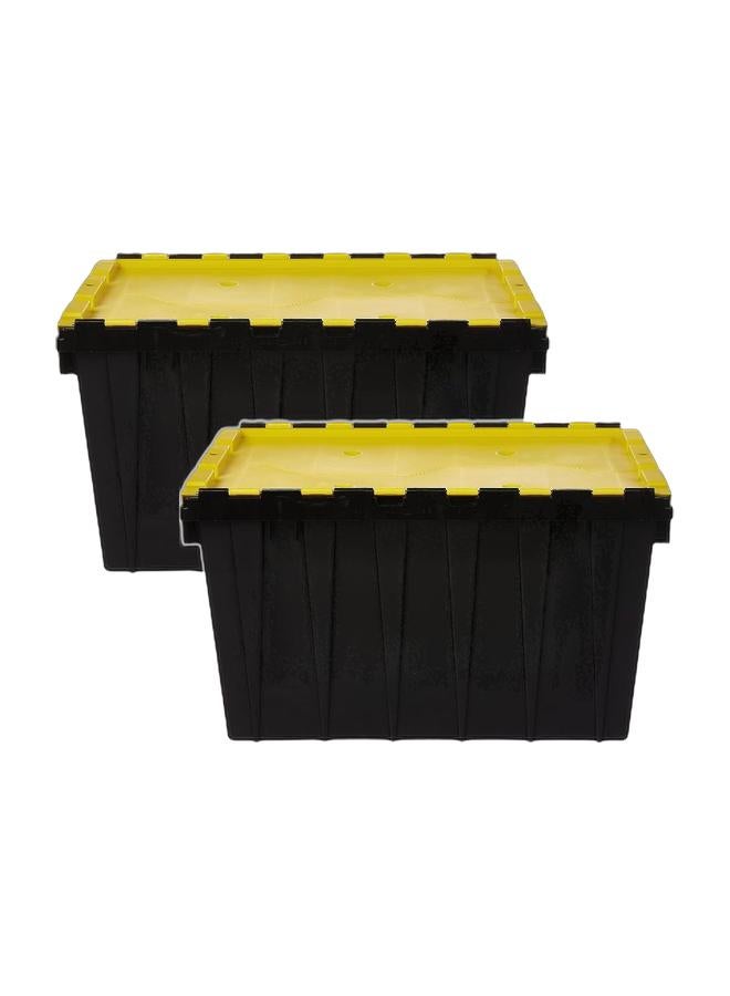 Cosmoplast صندوق تخزين بلاستيكي بسعة 55 لتر (عبوة من 2) - Image 1