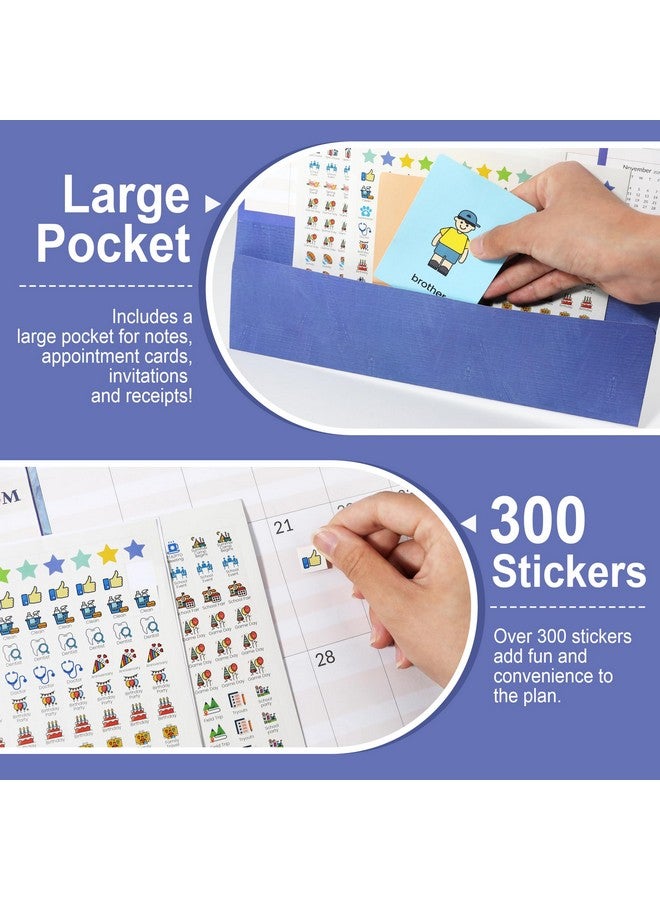 SUNEE Family Wall Calendar 2025 Magnetic Fridge Calendar 15 Months, Oct. 2024 To Dec. 2025, More Time Moms Calendar 2025 Wall Calendar, Family Organizer Sticks To Refrigerator - Over 300 Stickers - Image 4