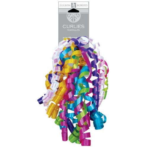 Jillson Roberts 6-Count Self-Adhesive Curly Bows Gift Wrap Accessory Available in 10 Color Combinations, Yellow/Purple/Turquoise/Magenta Jewel Tone Mix - Image 5