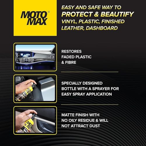 Motomax Protectant Spray (100 ml),Pack of 2 | Repels dust, pollutants| Protect, Restore Faded Vinyl, Plastic, Leather, Dashboard, Rubber, Tyres of Cars, Bikes - Image 2