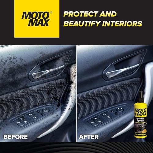 Motomax Protectant Spray (100 ml),Pack of 2 | Repels dust, pollutants| Protect, Restore Faded Vinyl, Plastic, Leather, Dashboard, Rubber, Tyres of Cars, Bikes - Image 4