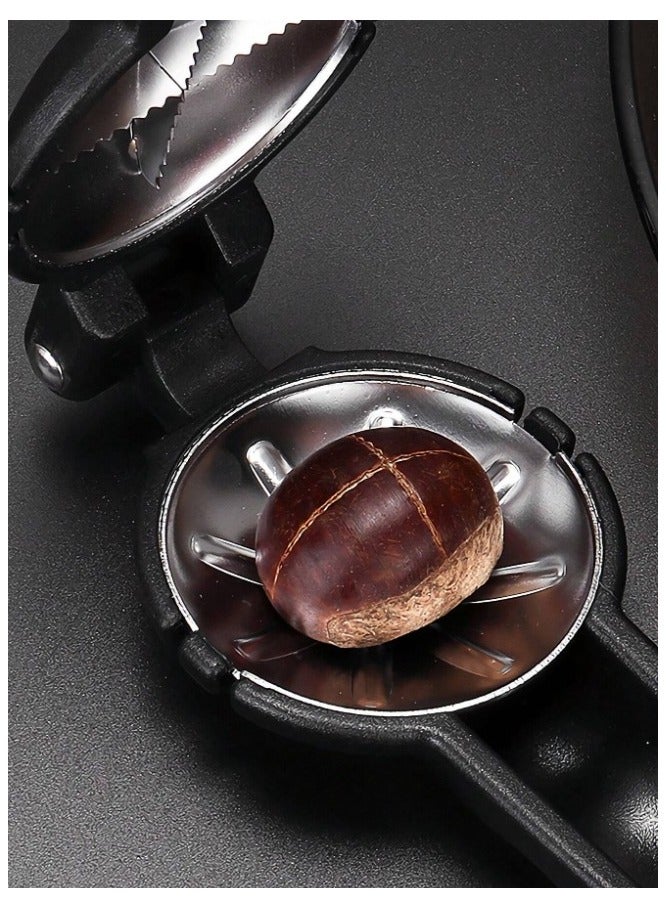 Premium Silver Stainless Steel Walnut & Chestnut Opener - Image 3