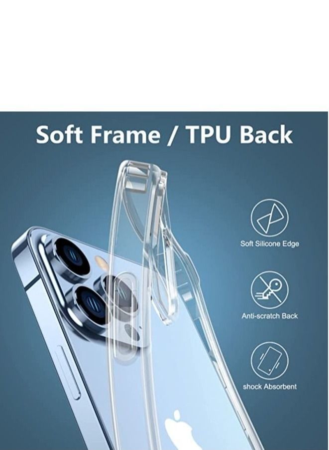 BORTONY iPhone 14 Pro Clear Case Cover, Non Yellowing Drop Protection Slim Thin Anti-Scratch Protective Case Cover for Apple iPhone 14 Pro 6.1 inch - Image 4