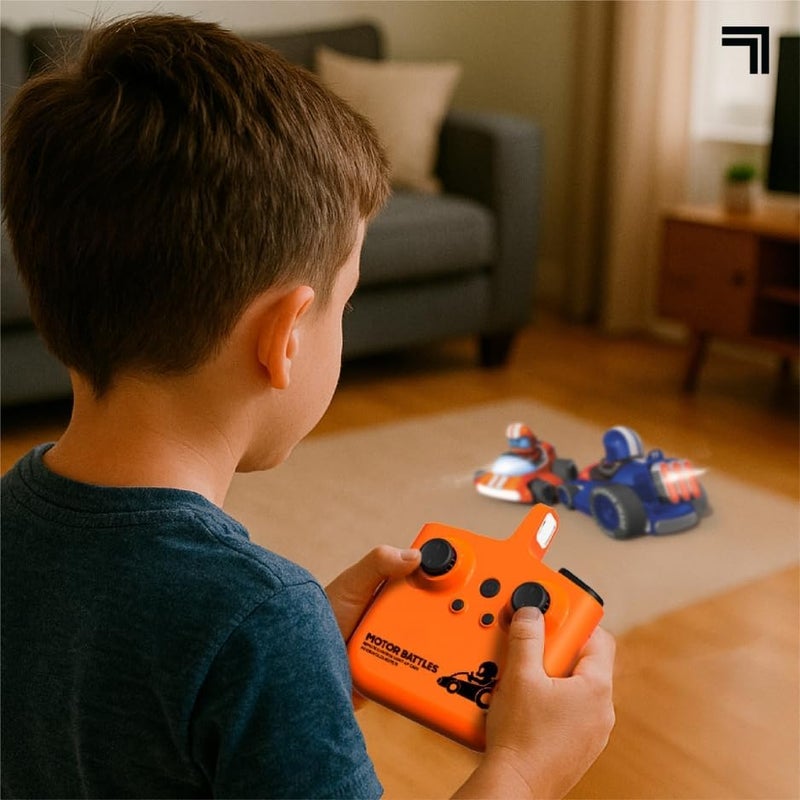 Sharper Image ® Motor Battles RC Team Battle Racers – Remote Control Combat Cars with LED Lights & Damage Indicators for Multiplayer Action| RC Stunt Bumper Car Fighting Game| Toy Gift for Boys Kids - Image 4
