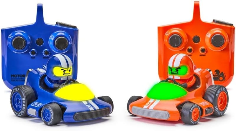 Sharper Image ® Motor Battles RC Team Battle Racers – Remote Control Combat Cars with LED Lights & Damage Indicators for Multiplayer Action| RC Stunt Bumper Car Fighting Game| Toy Gift for Boys Kids - Image 3