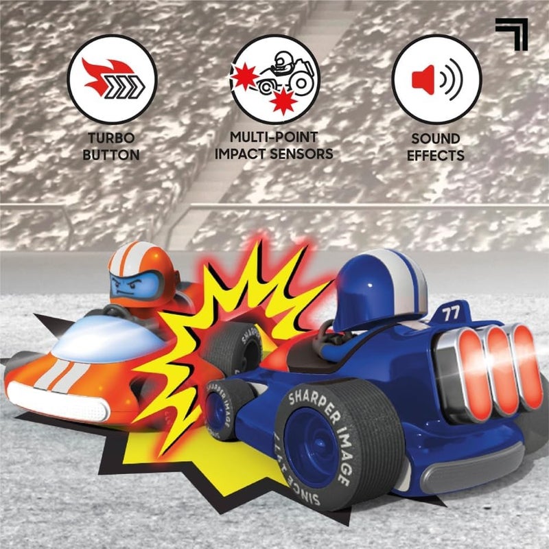 Sharper Image ® Motor Battles RC Team Battle Racers – Remote Control Combat Cars with LED Lights & Damage Indicators for Multiplayer Action| RC Stunt Bumper Car Fighting Game| Toy Gift for Boys Kids - Image 5