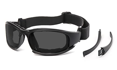 ALWAYSUV Safety Goggles Sunglasses Shooting Glasses UV-Protective Anti-Scratch Tinted Lenses Motorcycle Glasses Solid Military Eye Protection Glasses High Impact Resistant Sunglasses - Image 1