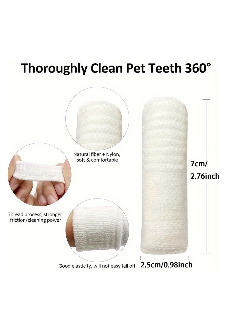 Generic 4pcs Dog Finger Toothbrush, 360 Degree Soft Dog Finger Toothbrush For Teeth, Durable And Washable Pet Oral Cleaning Tool  - Image 2