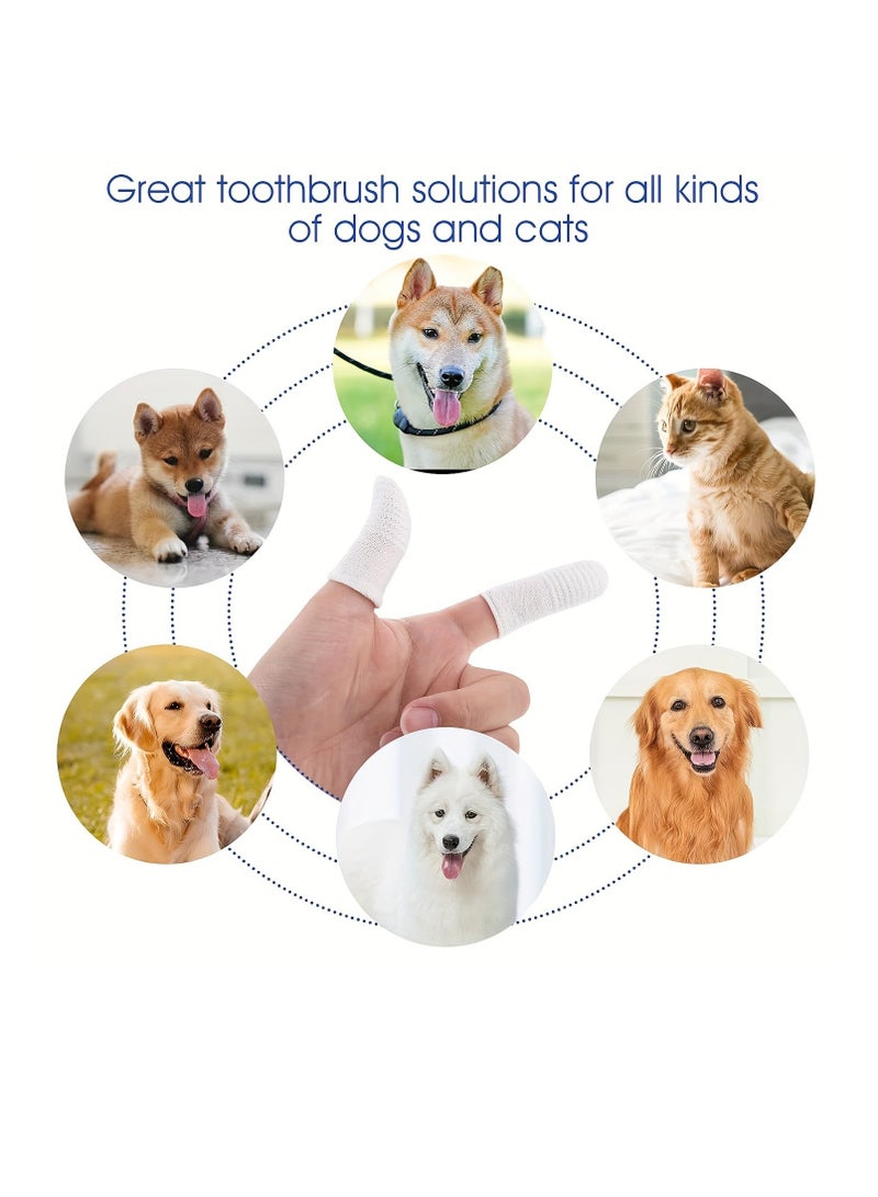 Generic 4pcs Dog Finger Toothbrush, 360 Degree Soft Dog Finger Toothbrush For Teeth, Durable And Washable Pet Oral Cleaning Tool  - Image 4