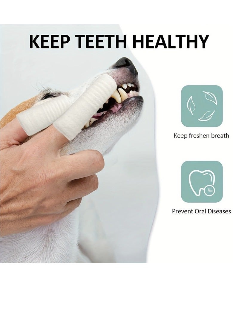 Generic 4pcs Dog Finger Toothbrush, 360 Degree Soft Dog Finger Toothbrush For Teeth, Durable And Washable Pet Oral Cleaning Tool  - Image 5