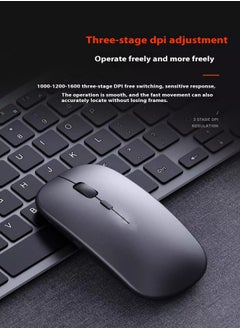 Generic Premium Wireless Bluetooth Rechargeable Silent Mouse - Perfect for Laptops, Notebooks, Tablets & Business Use - Compatible with Dell, HP, Lenovo  - Image 3