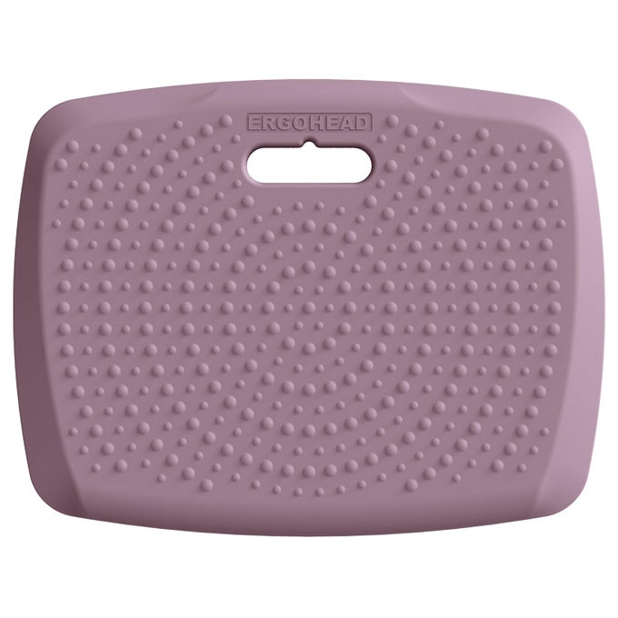 34 INCH THICK PREMIUM ANTI FATIGUE MAT WITH MASSAGE POINTS IDEAL STANDING PAD FOR OFFICE HOME PERFECT STANDING DESK MAT WITH HANDLE COMFORT KITCHEN FLOOR MAT PURPLE 17 X 22