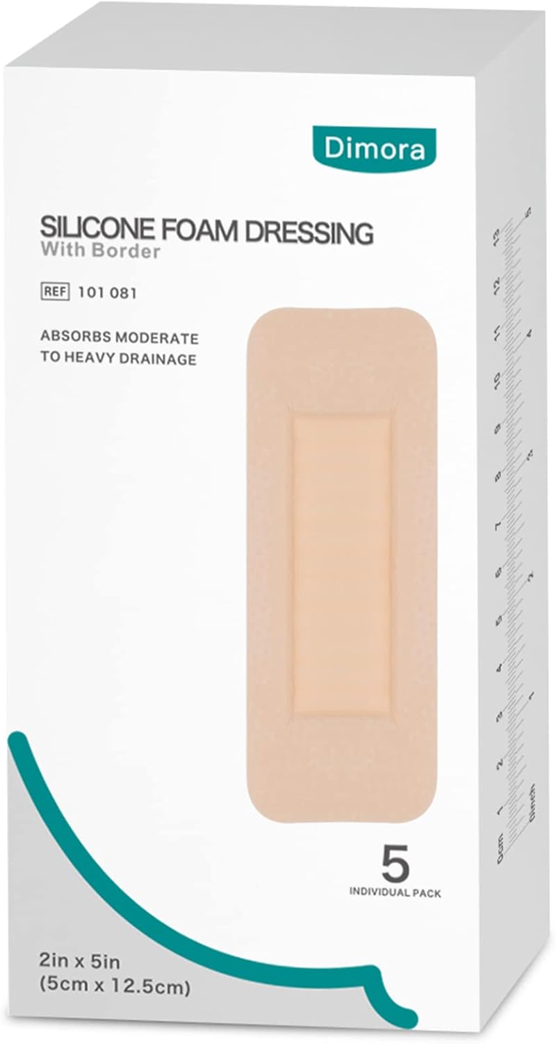Dimora Foam Wound Dressing 2x5 5 Pack  4x8 5 Pack - Image 2