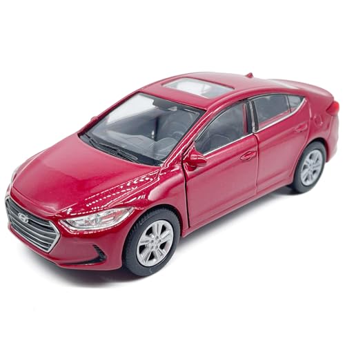 VIIGER 136 Scale Elantra Toy Car Model Metal Diecast Toy Vehicle Doors Open Pull Back Toys for Boys 3 4 5 6 7 Year Old Toddler Kids Gifts Men Collection Home Office Dcor Cake Topper Red - Image 1