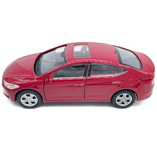 VIIGER 136 Scale Elantra Toy Car Model Metal Diecast Toy Vehicle Doors Open Pull Back Toys for Boys 3 4 5 6 7 Year Old Toddler Kids Gifts Men Collection Home Office Dcor Cake Topper Red - Image 5