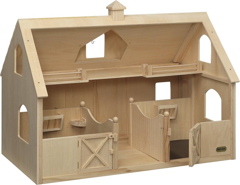 Breyer Traditional Deluxe Wood Horse Barn with Cupola Toy Model 305L x 21H - Image 2