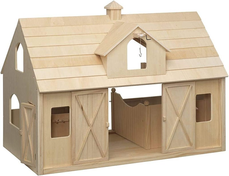Breyer Traditional Deluxe Wood Horse Barn with Cupola Toy Model 305L x 21H - Image 1