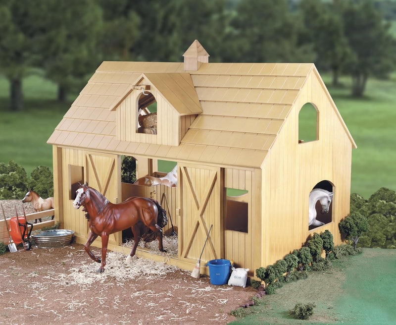 Breyer Traditional Deluxe Wood Horse Barn with Cupola Toy Model 305L x 21H - Image 4