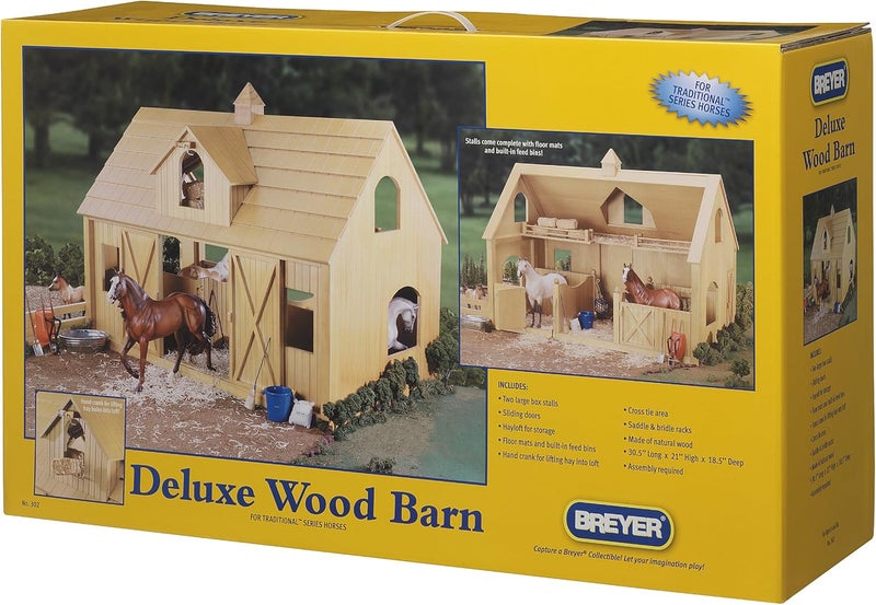 Breyer Traditional Deluxe Wood Horse Barn with Cupola Toy Model 305L x 21H - Image 3