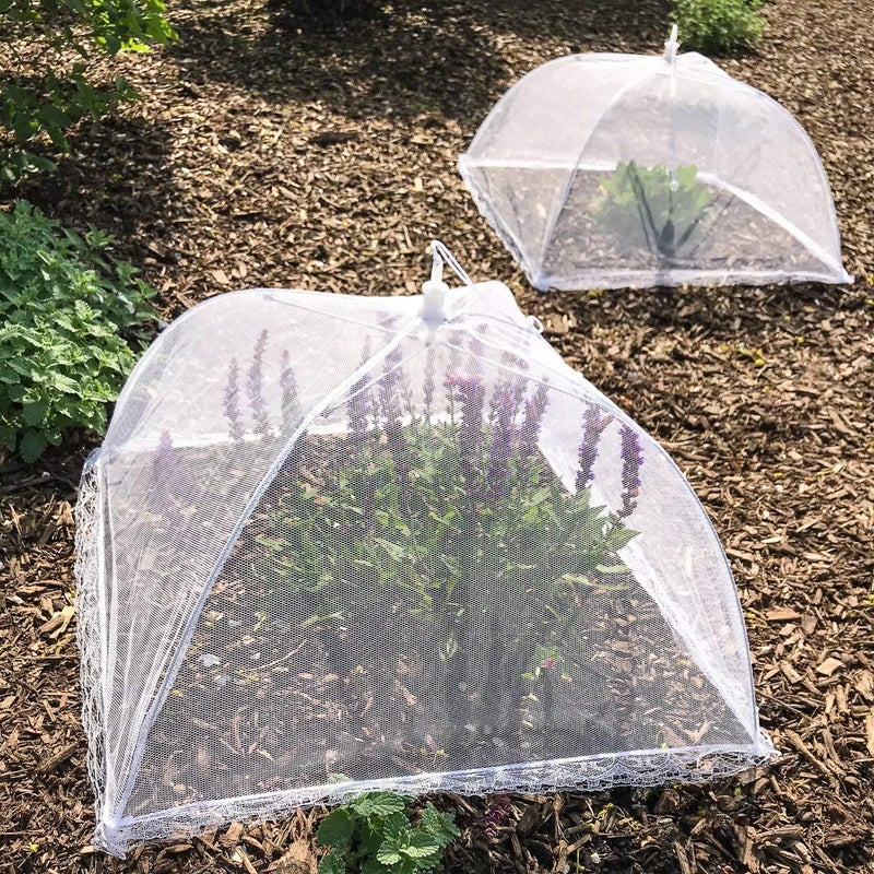 3 Pack Large & Tall 17x17 Pop Up Mesh Food Covers for Outdoors - Reusable and Collapsible Food Nets for Tents, Parties, Picnics Food Protector Tent Keep Out Flies, Bugs, Mosquitoes  - Image 5