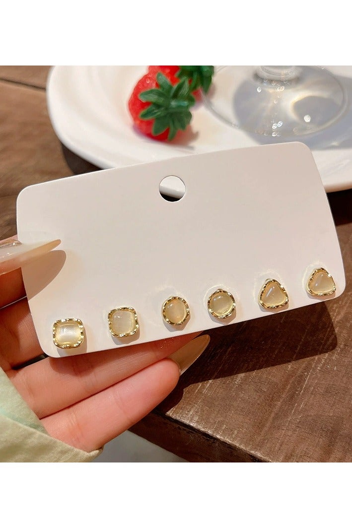 Goolsky S925 Sterling Silver Sparkling Zircon Stud Earrings Set – Minimalist Fashion Ear Piercing Care Kit for Women - Image 3