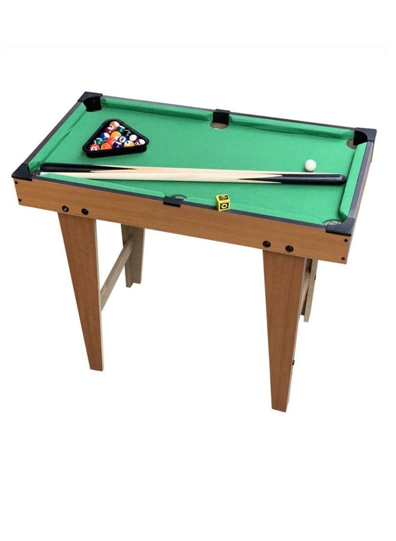 سبال طاولة بلياردو خشبية محمولة للأطفال، طاولة بلياردو عائلية صغيرة، لعبة رياضية للأولاد والبنات، طاولة سنوكر مناسبة للأطفال - Image 1