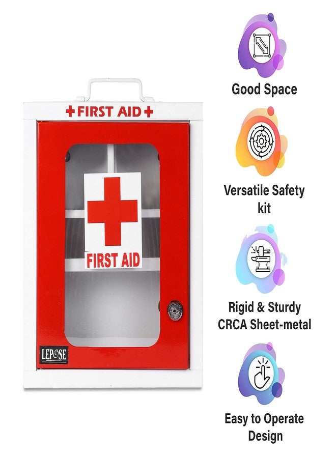 LEPOSE Wall mountable Metal First Aid Box/Emergency Medical kit/First Aid Box for School, Office/Home,Multi Partation…… - Image 3