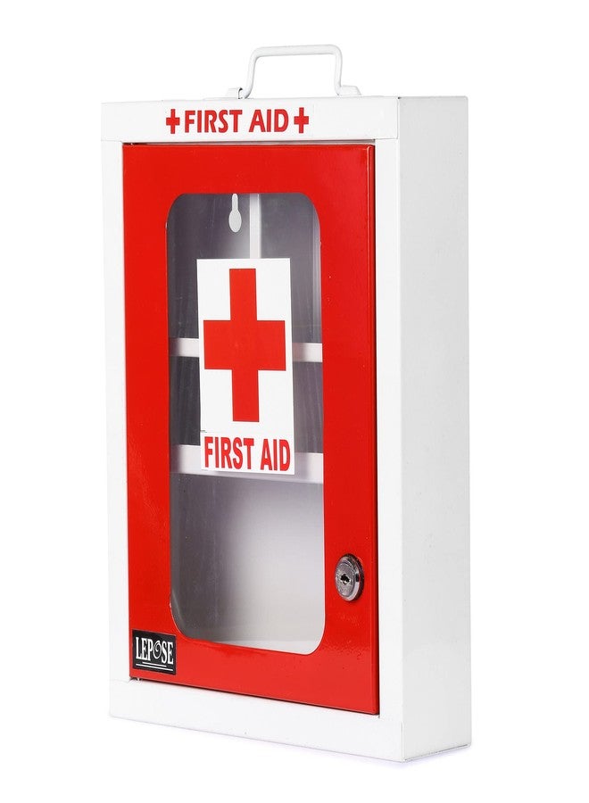LEPOSE Wall mountable Metal First Aid Box/Emergency Medical kit/First Aid Box for School, Office/Home,Multi Partation…… - Image 1