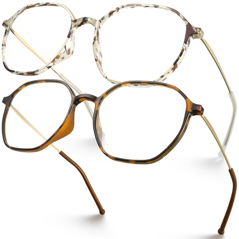 VISOONE Lightweight TR90 Blue Light Blocking Glasses Frame with Anti Glare Eye Protection for Women and Men RANE - Image 2
