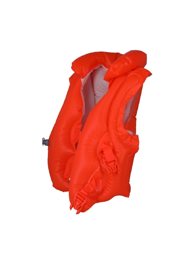 INTEX Adjustable Strap Deluxe Swim Vest Orange and White 50 x 47 cm 58671 - Image 2