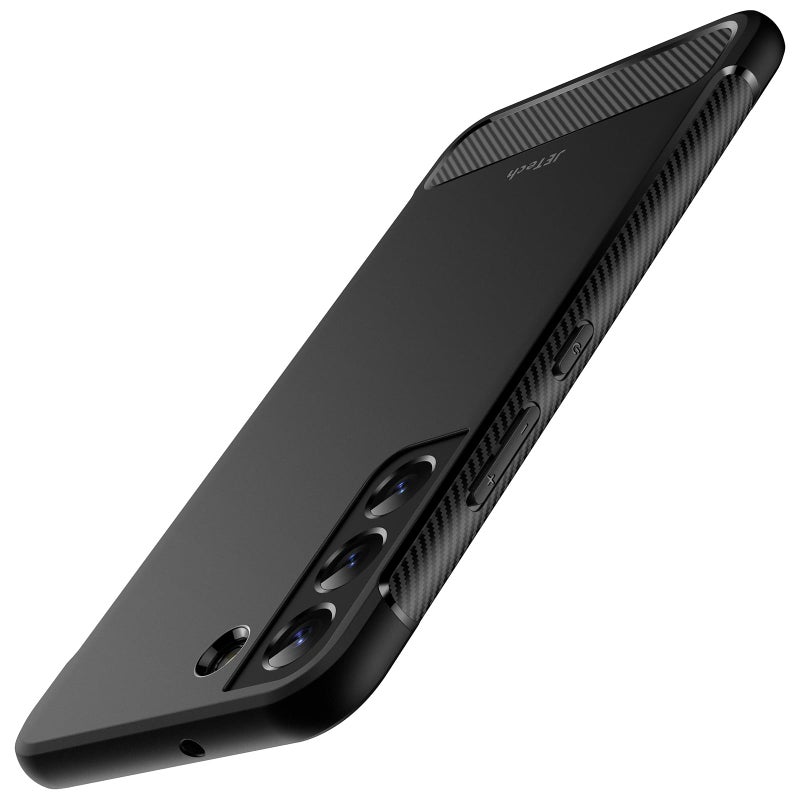 JETech Slim Fit Case for Samsung Galaxy S22 5G 61Inch Thin Phone Cover with ShockAbsorption and Carbon Fiber Design Black - Image 2