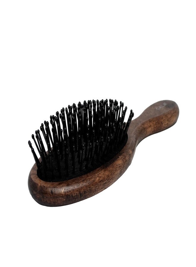 CALA MEN'S OVAL HAIR BRUSH (DARK WOOD) - Image 2