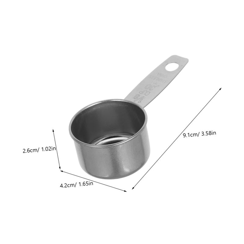 Stainless Steel Measuring Spoons and Dipping Bowls Set of 3 for Kitchen Home Restaurant - Image 3