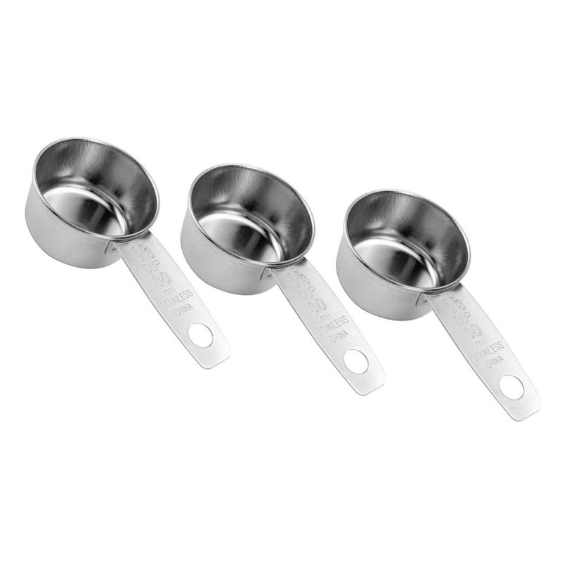 Stainless Steel Measuring Spoons and Dipping Bowls Set of 3 for Kitchen Home Restaurant - Image 2