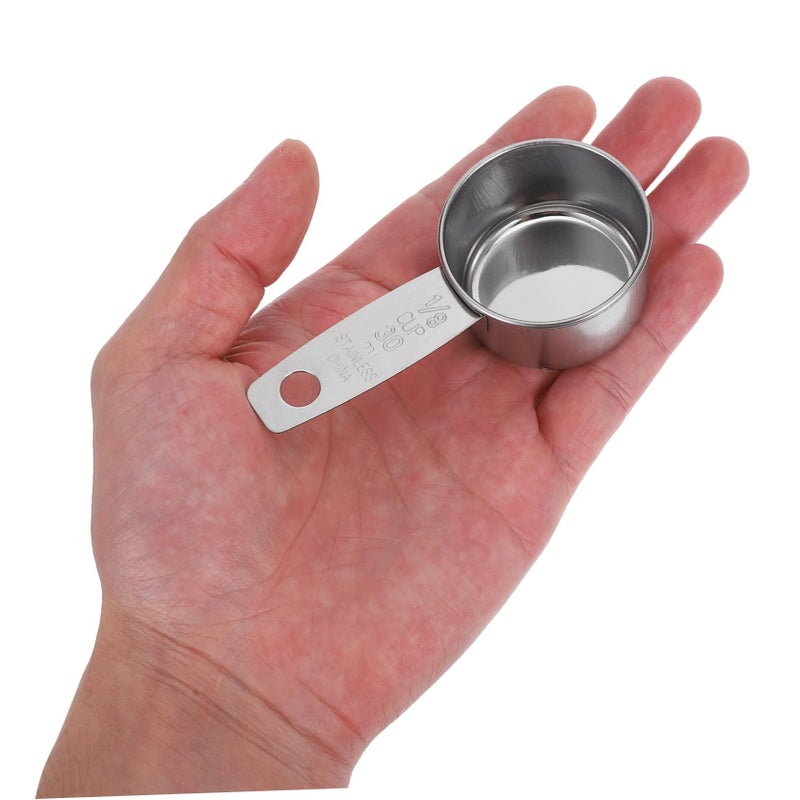 Stainless Steel Measuring Spoons and Dipping Bowls Set of 3 for Kitchen Home Restaurant - Image 5