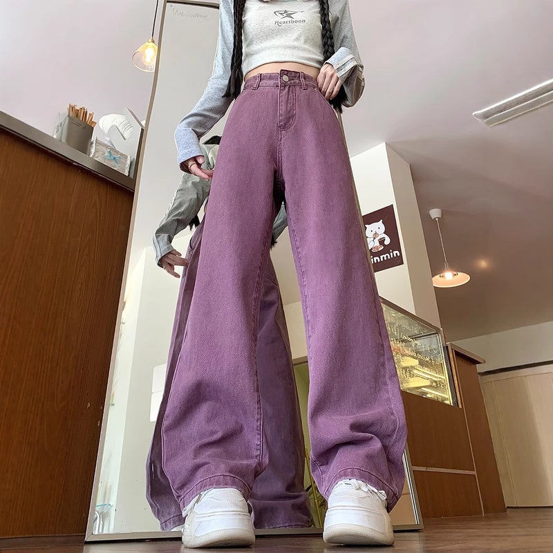 Fashion Retro Wide-Leg Jeans For Men And Women, American Retro Loose Casual Couple Versatile Straight Pants - Image 2